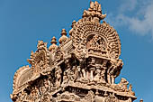 The great Chola temples of Tamil Nadu - The Airavatesvara temple of Darasuram. View of the gopura.